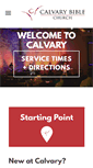 Mobile Screenshot of calvarybible.com