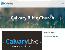 Tablet Screenshot of calvarybible.org