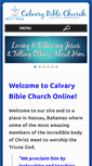 Mobile Screenshot of calvarybible.org.bs